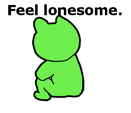 Cute and energetic frog sticker #12798139