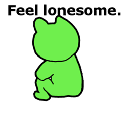 Cute and energetic frog sticker #12798139