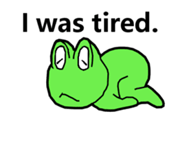 Cute and energetic frog sticker #12798149