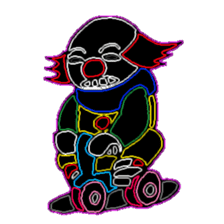 KM48 Neon Clown sticker #12816751