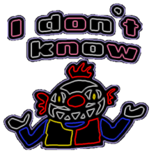 KM48 Neon Clown sticker #12816755