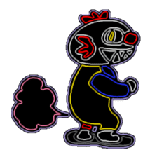 KM48 Neon Clown sticker #12816759