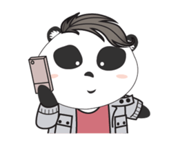 Simple is the VERY series: HeyHey Pandas sticker #12991380