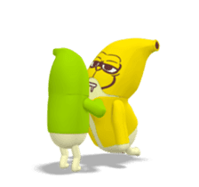SUPER BANANA Caesar & Robin sticker #12991530