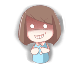 A cute little girl Annie sticker #13017449