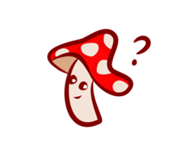 Daily mushroom in the forest sticker #13081975