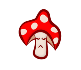 Daily mushroom in the forest sticker #13081976