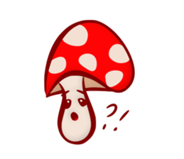 Daily mushroom in the forest sticker #13081978
