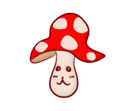 Daily mushroom in the forest sticker #13081980