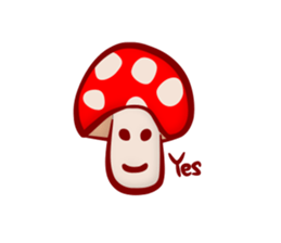 Daily mushroom in the forest sticker #13081984
