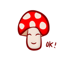 Daily mushroom in the forest sticker #13081986