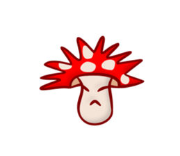 Daily mushroom in the forest sticker #13081987