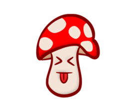 Daily mushroom in the forest sticker #13081988