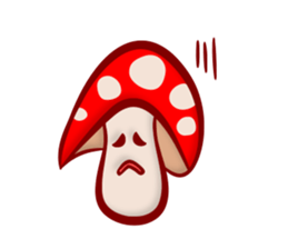 Daily mushroom in the forest sticker #13081989
