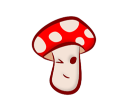 Daily mushroom in the forest sticker #13081993