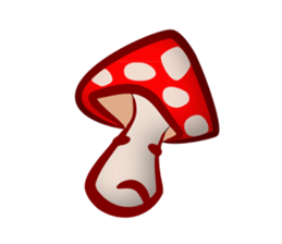 Daily mushroom in the forest sticker #13081994