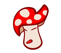 Daily mushroom in the forest sticker #13081995