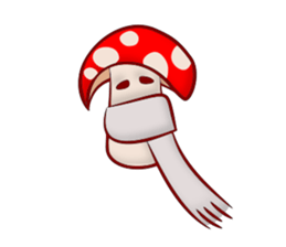Daily mushroom in the forest sticker #13081997