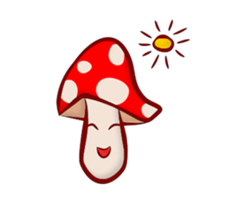 Daily mushroom in the forest sticker #13081999