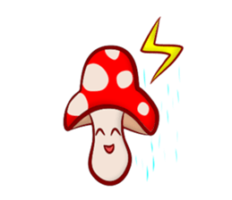 Daily mushroom in the forest sticker #13082000