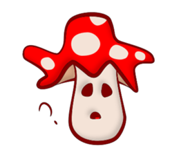 Daily mushroom in the forest sticker #13082002