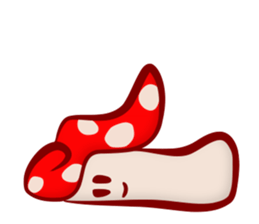 Daily mushroom in the forest sticker #13082003