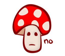 Daily mushroom in the forest sticker #13082004
