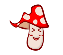 Daily mushroom in the forest sticker #13082005