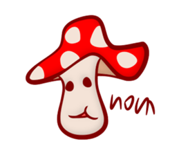 Daily mushroom in the forest sticker #13082006