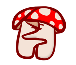 Daily mushroom in the forest sticker #13082007