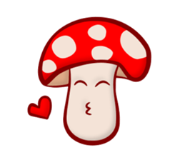 Daily mushroom in the forest sticker #13082008