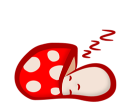 Daily mushroom in the forest sticker #13082012
