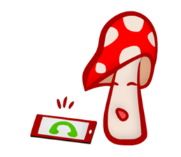 Daily mushroom in the forest sticker #13082013