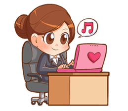 Amazing working woman sticker #13226504