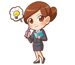 Amazing working woman sticker #13226507