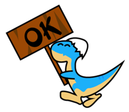 Small dinosaur sticker #13264770