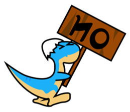 Small dinosaur sticker #13264771