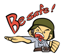 The soldier-War sticker #13290256