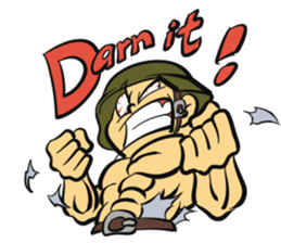 The soldier-War sticker #13290263