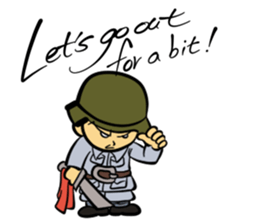 The soldier-War sticker #13290276