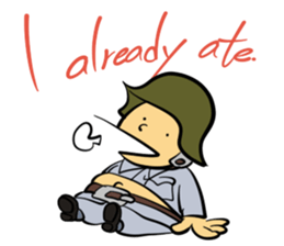 The soldier-War sticker #13290283