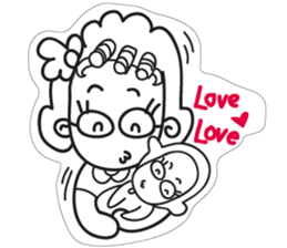 Family of three sticker #13378889