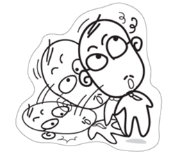 Family of three sticker #13378891