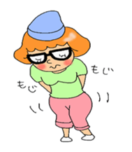 fellow mom's cute sticker sticker #13428091