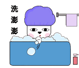 Black hat cat sticker #13482122