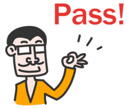 Glasses male sticker #13482222