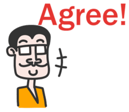 Glasses male sticker #13482224