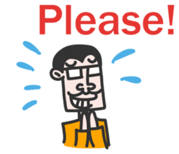 Glasses male sticker #13482225