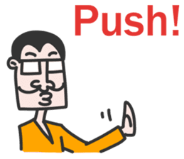 Glasses male sticker #13482229