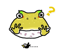 Cunning frog expression diagram III sticker #13629098